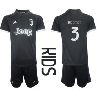 Juventus Gleison Bremer #3 Tredje trøje Børn 2023-24 Kortærmet (+ Korte bukser)